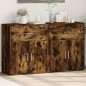 vidaXL Aparador de madera de ingeniería 2 uds roble ahumado 60x31x70cm vidaXL Aparador de madera de ingeniería 2 uds roble ahumado 60x31x70cm