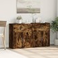 vidaXL Aparador de madera de ingeniería 2 uds roble ahumado 60x31x70cm vidaXL Aparador de madera de ingeniería 2 uds roble ahumado 60x31x70cm