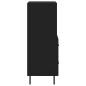 vidaXL Aparador de madera contrachapada negro 34,5x34x90 cm vidaXL Aparador de madera contrachapada negro 34,5x34x90 cm