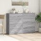 vidaXL Aparadores 2 uds madera de ingeniería gris Sonoma 60x31x84 cm vidaXL Aparadores 2 uds madera de ingeniería gris Sonoma 60x31x84 cm