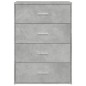 vidaXL Aparadores 2 uds madera de ingeniería gris hormigón 60x31x84 cm vidaXL Aparadores 2 uds madera de ingeniería gris hormigón 60x31x84 cm