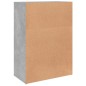 vidaXL Aparadores 2 uds madera de ingeniería gris hormigón 60x31x84 cm vidaXL Aparadores 2 uds madera de ingeniería gris hormigón 60x31x84 cm