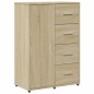 vidaXL Aparadores 2 uds madera de ingeniería roble Sonoma 60x31x84 cm vidaXL Aparadores 2 uds madera de ingeniería roble Sonoma 60x31x84 cm