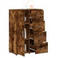 vidaXL Aparadores 2 uds madera de ingeniería roble ahumado 60x31x84 cm vidaXL Aparadores 2 uds madera de ingeniería roble ahumado 60x31x84 cm