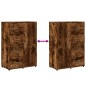 vidaXL Aparadores 2 uds madera de ingeniería roble ahumado 60x31x84 cm vidaXL Aparadores 2 uds madera de ingeniería roble ahumado 60x31x84 cm