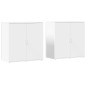 vidaXL Aparadores 2 unidades madera de ingeniería blanco 79x38x80 cm vidaXL Aparadores 2 unidades madera de ingeniería blanco 79x38x80 cm