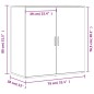 vidaXL Aparadores 2 unidades madera de ingeniería blanco 79x38x80 cm vidaXL Aparadores 2 unidades madera de ingeniería blanco 79x38x80 cm