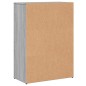 vidaXL Aparadores 2 uds madera de ingeniería gris Sonoma 60x30x84 cm vidaXL Aparadores 2 uds madera de ingeniería gris Sonoma 60x30x84 cm