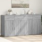 vidaXL Aparadores 2 uds madera de ingeniería gris Sonoma 79x38x80 cm vidaXL Aparadores 2 uds madera de ingeniería gris Sonoma 79x38x80 cm