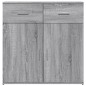 vidaXL Aparadores 2 uds madera de ingeniería gris Sonoma 79x38x80 cm vidaXL Aparadores 2 uds madera de ingeniería gris Sonoma 79x38x80 cm