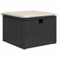 vidaXL Set de sofás de jardín 8 piezas y cojines ratán sintético negro vidaXL Set de sofás de jardín 8 piezas y cojines ratán sintético negro