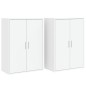 vidaXL Aparadores 2 unidades madera de ingeniería blanco 60x31x84 cm vidaXL Aparadores 2 unidades madera de ingeniería blanco 60x31x84 cm