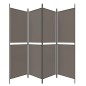 vidaXL Biombo divisor de 4 paneles de tela gris antracita 200x200 cm vidaXL Biombo divisor de 4 paneles de tela gris antracita 200x200 cm