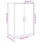 vidaXL Aparadores 2 unidades madera de ingeniería blanco 60x31x84 cm vidaXL Aparadores 2 unidades madera de ingeniería blanco 60x31x84 cm
