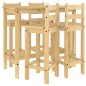 vidaXL Set de bar 5 piezas madera maciza de pino vidaXL Set de bar 5 piezas madera maciza de pino