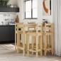 vidaXL Set de bar 5 piezas madera maciza de pino vidaXL Set de bar 5 piezas madera maciza de pino