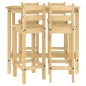 vidaXL Set de bar 5 piezas madera maciza de pino vidaXL Set de bar 5 piezas madera maciza de pino