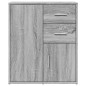 vidaXL Aparador de madera de ingeniería 2 uds gris Sonoma 60x31x70 cm