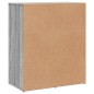 vidaXL Aparador de madera de ingeniería 2 uds gris Sonoma 60x31x70 cm