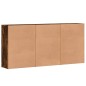 vidaXL Aparadores 3 uds madera de ingeniería roble ahumado 60x31x84 cm