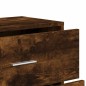 vidaXL Aparadores 3 uds madera de ingeniería roble ahumado 60x31x84 cm