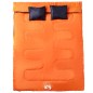 vidaXL Saco de dormir doble y almohadas camping adultos 3-4 estaciones vidaXL Saco de dormir doble y almohadas camping adultos 3-4 estaciones
