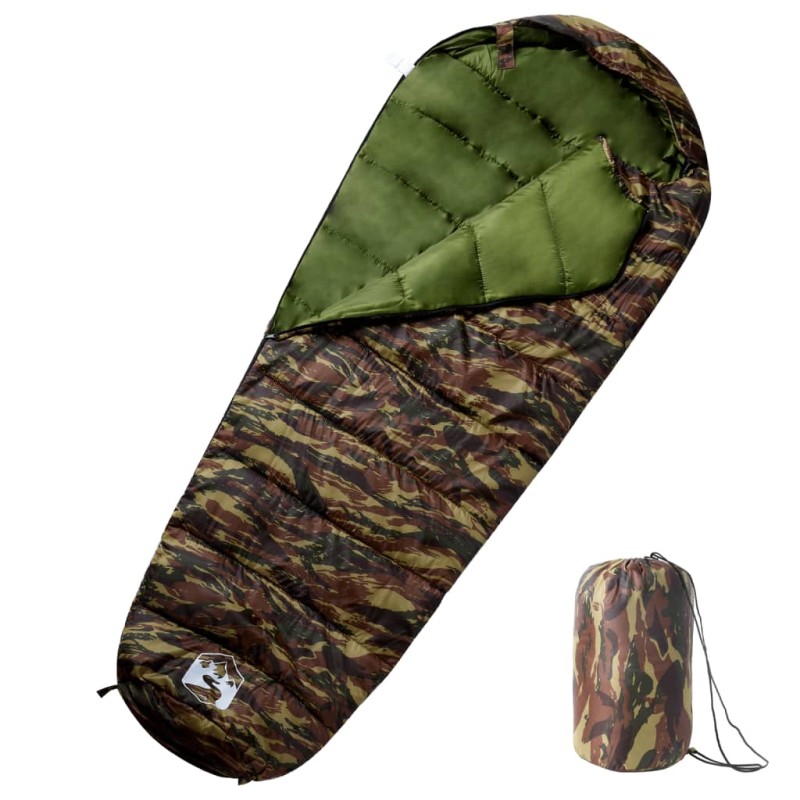 vidaXL Saco de dormir tipo momia de camping para adultos 3 estaciones vidaXL Saco de dormir tipo momia de camping para adultos 3 estaciones