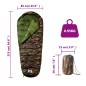 vidaXL Saco de dormir tipo momia de camping para adultos 3 estaciones vidaXL Saco de dormir tipo momia de camping para adultos 3 estaciones