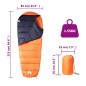 vidaXL Saco de dormir tipo momia de camping para adultos 3 estaciones vidaXL Saco de dormir tipo momia de camping para adultos 3 estaciones