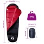 vidaXL Saco de dormir tipo momia de camping para adultos 3 estaciones vidaXL Saco de dormir tipo momia de camping para adultos 3 estaciones