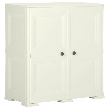 vidaXL Armario de plástico diseño madera Vanila Ice 79x43x85,5 cm