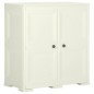 vidaXL Armario de plástico diseño madera Vanila Ice 79x43x85,5 cm