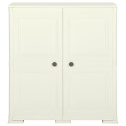 vidaXL Armario de plástico diseño madera Vanila Ice 79x43x85,5 cm