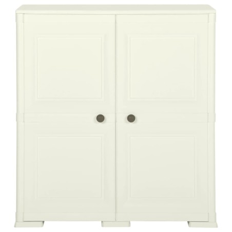 vidaXL Armario de plástico diseño madera Vanila Ice 79x43x85,5 cm