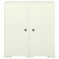 vidaXL Armario de plástico diseño madera Vanila Ice 79x43x85,5 cm
