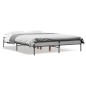 vidaXL Estructura cama madera ingeniería metal gris Sonoma 120x190 cm vidaXL Estructura cama madera ingeniería metal gris Sonoma 120x190 cm