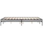 vidaXL Estructura cama madera ingeniería metal gris Sonoma 120x190 cm vidaXL Estructura cama madera ingeniería metal gris Sonoma 120x190 cm