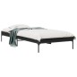 vidaXL Estructura de cama madera de ingeniería y metal negra 75x190 cm vidaXL Estructura de cama madera de ingeniería y metal negra 75x190 cm