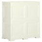 vidaXL Armario de plástico diseño madera Vanila Ice 79x43x85,5 cm