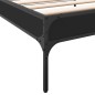 vidaXL Estructura de cama madera de ingeniería y metal negra 75x190 cm vidaXL Estructura de cama madera de ingeniería y metal negra 75x190 cm