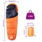 vidaXL Saco de dormir tipo momia de camping para adultos 3 estaciones vidaXL Saco de dormir tipo momia de camping para adultos 3 estaciones