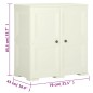 vidaXL Armario de plástico diseño madera Vanila Ice 79x43x85,5 cm