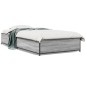 vidaXL Estructura cama madera ingeniería metal gris Sonoma 75x190 cm vidaXL Estructura cama madera ingeniería metal gris Sonoma 75x190 cm