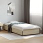 vidaXL Estructura cama madera ingeniería metal roble Sonoma 100x200 cm