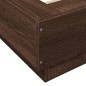 vidaXL Estructura de cama con luces LED madera roble marrón 200x200 cm vidaXL Estructura de cama con luces LED madera roble marrón 200x200 cm