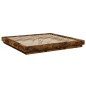 vidaXL Estructura cama con luces LED madera roble ahumado 180x200 cm vidaXL Estructura cama con luces LED madera roble ahumado 180x200 cm