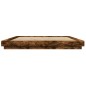 vidaXL Estructura cama con luces LED madera roble ahumado 180x200 cm vidaXL Estructura cama con luces LED madera roble ahumado 180x200 cm
