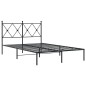 vidaXL Estructura de cama con cabecero metal negro 120x190 cm vidaXL Estructura de cama con cabecero metal negro 120x190 cm
