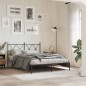 vidaXL Estructura de cama con cabecero metal negro 135x190 cm vidaXL Estructura de cama con cabecero metal negro 135x190 cm