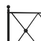 vidaXL Estructura de cama con cabecero metal negro 135x190 cm vidaXL Estructura de cama con cabecero metal negro 135x190 cm